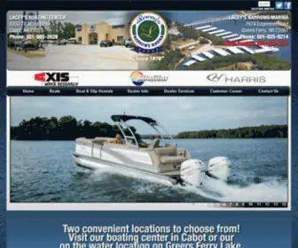 Laceymarina.com(Lacey's Boating Center) Screenshot