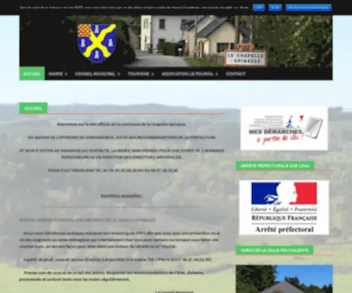 Lachapellespinasse.fr(Site officiel de la commune) Screenshot