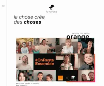 Lachose.fr(Agence la chose) Screenshot