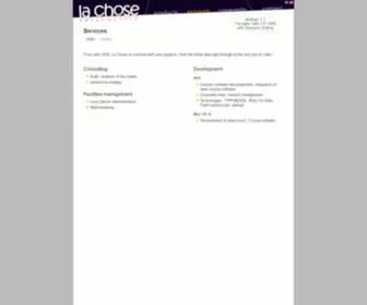 Lachoseinteractive.net(Web agency and software maker) Screenshot