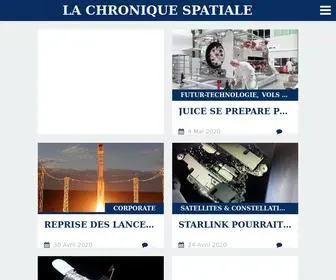 Lachroniquespatiale.com(La Chronique Spatiale) Screenshot