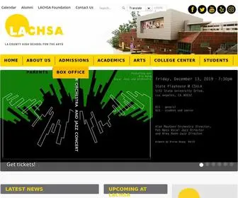 Lachsa.net(The Los Angeles County High School for the Arts (LACHSA)) Screenshot
