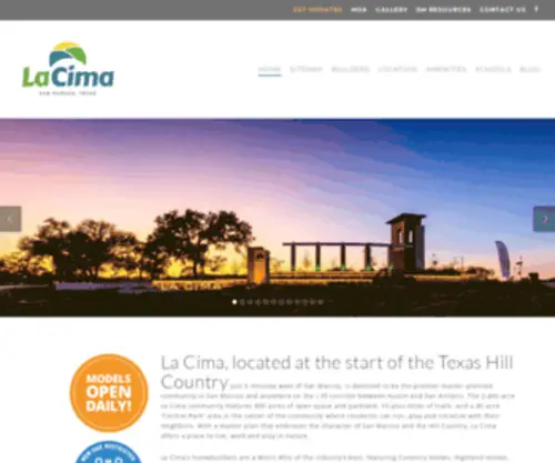 Lacimatx.com(La Cima in San Marcos) Screenshot