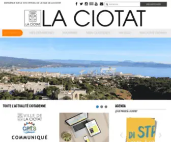 Laciotat.com(Bienvenue sur le site officiel de la Ville de La Ciotat. Retrouvez tout La Ciotat en ligne) Screenshot