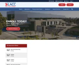 Lacitycollege.edu(LACC) Screenshot