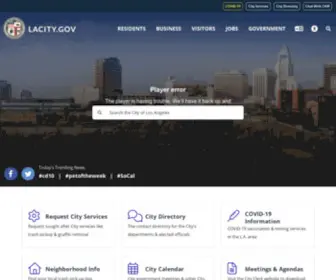 Lacity.gov(City of Los Angeles) Screenshot