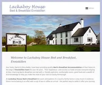 Lackaboyhouse.com(Bed & Breakfast Accommodation on the edge of Enniskillen Town) Screenshot