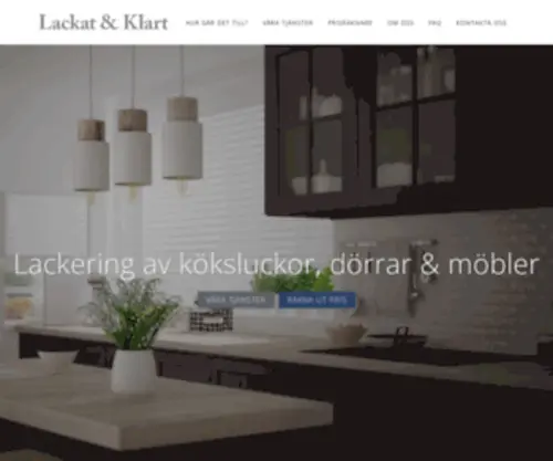 Lackatoklart.se(Lackering av köksluckor) Screenshot