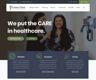 Lackeyclinic.org(A Free and Charitable Healthcare Center) Screenshot