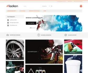 Lackon.de(Ist der offizielle Shop der Konsystem Gruppe aus Frankfurt (Oder)) Screenshot