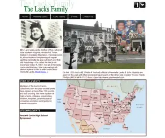 Lacksfamily.net(The Lacks Family continues to spread the good news) Screenshot