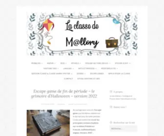 Laclassedemallory.com(La classe de Mallory) Screenshot