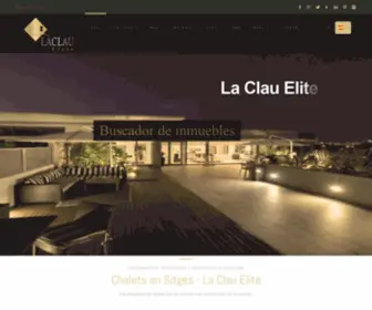 Laclauelite.com(Chalets en Sitges exclusivos) Screenshot