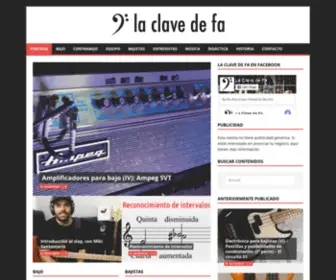 Laclavedefa.net(Revista "online" sobre bajos) Screenshot