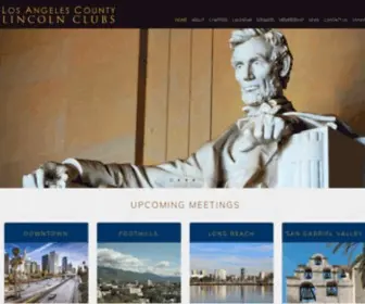 Laclc.org(Los Angeles County Lincoln Clubs) Screenshot