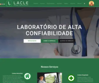 Lacle.com.br(Laboratorios Lacle) Screenshot