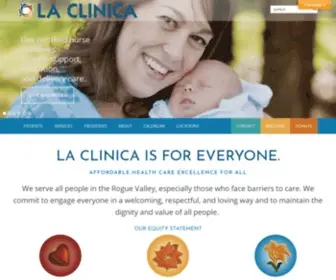 Laclinicahealth.org(La Clinica) Screenshot