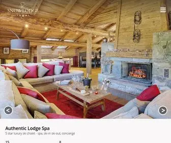 Laclusaz-Chalet.com(Authentic Lodge Spa) Screenshot