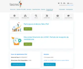 Lacnic.org(Registro de Direcciones IP en LAC) Screenshot