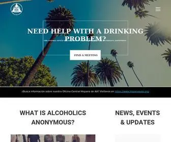 Lacoaa.org(Los Angeles Central Office of Alcoholics Anonymous) Screenshot