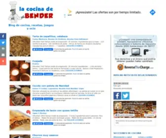 Lacocinadebender.com(La cocina de Bender) Screenshot