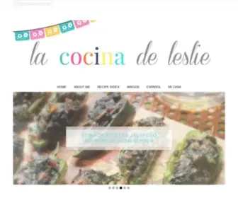 Lacocinadeleslie.com(Authentic homemade Mexican (and Mexican inspired)) Screenshot