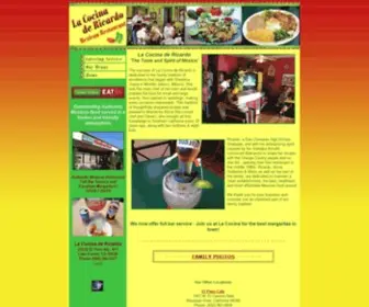 Lacocinadericardo.com(La Cocina de Ricardo Mexican Restaurant) Screenshot