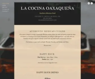 Lacocinaoaxaquena.com(La Cocina Oaxaqueña) Screenshot