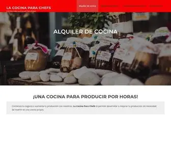 Lacocinaparachefs.com(COCINA PARA ALQUILAR POR HORAS) Screenshot