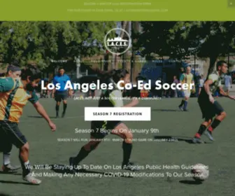 Lacoedsoccer.com(Los Angeles Co Ed Soccer) Screenshot