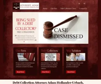 Lacollectiondefenseattorney.com(Debt Collection Attorney Adam Hollander) Screenshot