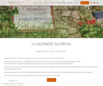 Lacolombiereduchateau.com(Charming Bed & Breakfast in Saint Laurent du Verdon) Screenshot