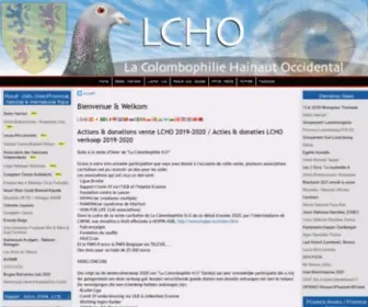 Lacolombophilieho.be(La colombophilie en Hainaut) Screenshot