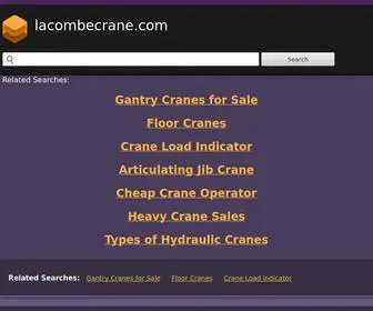 Lacombecrane.com(Lacombecrane) Screenshot