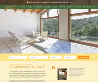 Laconca.it(Agriturismo Sansepolcro in Toscana) Screenshot