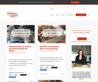 Laconfessiondugourmet.com(La Confession du Gourmet • Blogue de recettes ● cétogène ● paléo) Screenshot