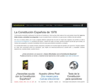 Laconstitucion.es(La Constitución Española de 1978) Screenshot