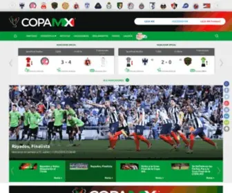Lacopamx.net(COPA MX) Screenshot