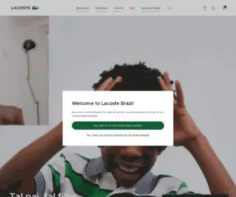 Lacoste.com.br(Pólo) Screenshot