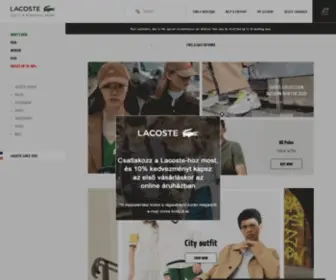 Lacoste.hu(Lacoste-A hivatalos online üzlet Magyarország) Screenshot