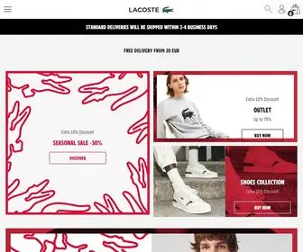 Lacoste.sk(Lacoste The Official Online Shopping Store in Slovakia) Screenshot