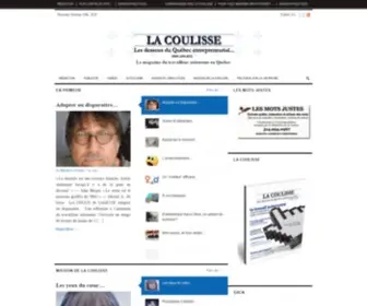 Lacoulisse.ca(Magazine LA COULISSE) Screenshot