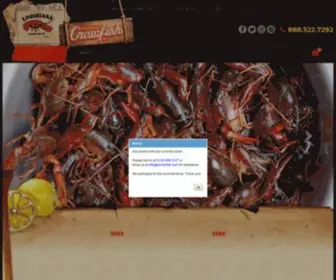 Lacrawfish.com(Louisiana Crawfish Company) Screenshot