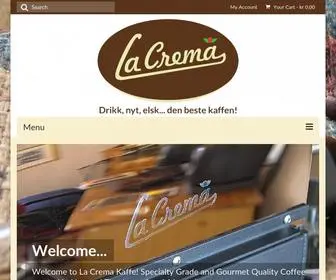 Lacrema.no(La Crema Kaffe) Screenshot