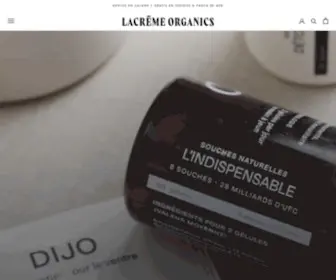 Lacremeorganics.com(Cosmética orgánica) Screenshot