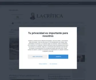 Lacritica.eu(Noticias y opinión en La Crítica) Screenshot