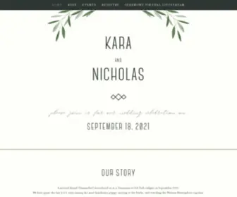 Lacroix-Lahanaswedding.com(Kara & Nicholas) Screenshot