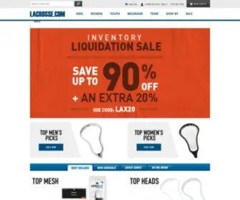 Lacrosse.com(Lacrosse Sticks & Shafts) Screenshot