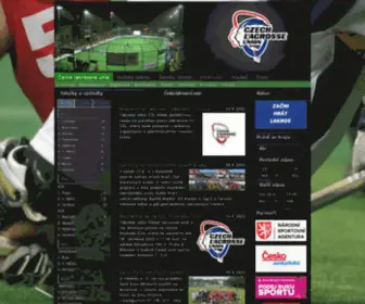 Lacrosse.cz(Czech Lacrosse Union) Screenshot