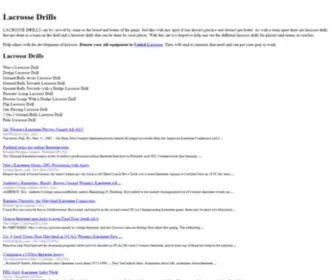 Lacrossedrills.net(Lacrosse Drills) Screenshot